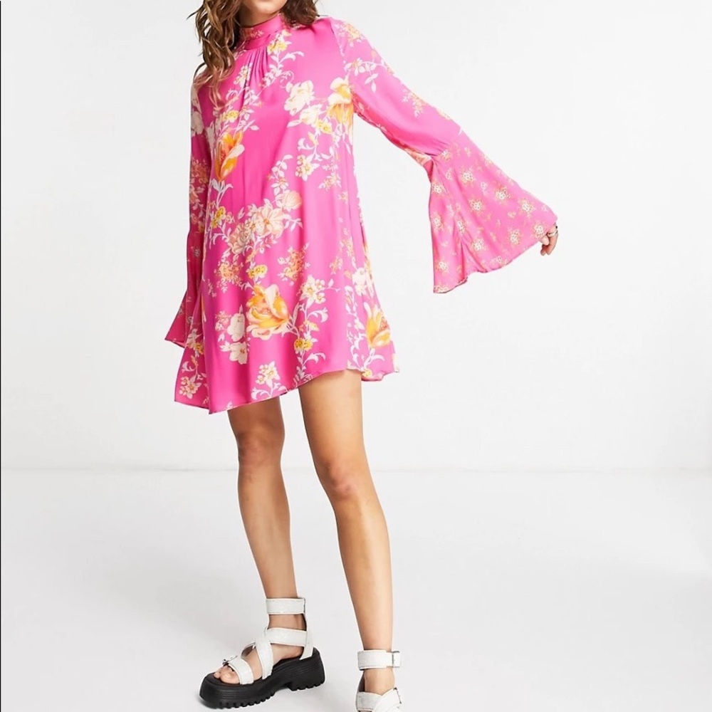 TATE FLORAL TUNIC TOP IN LOLLIPOP